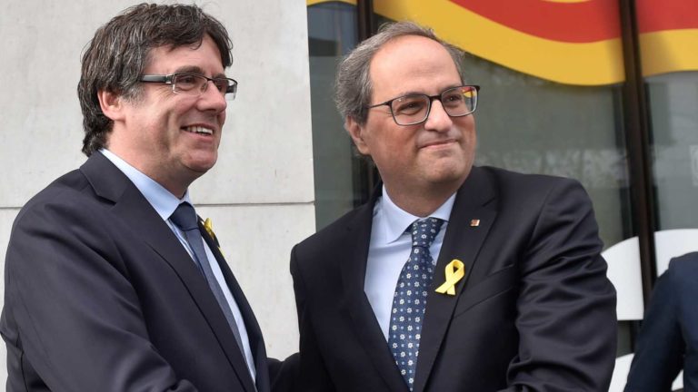 Este lunes Torra y Puigdemont irán a Bruselas