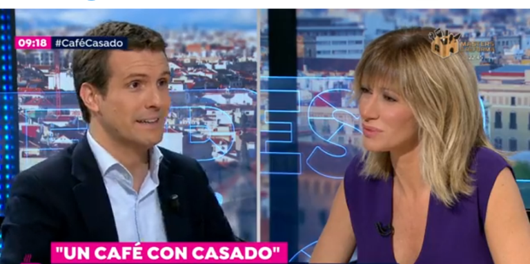 Casado ya intuye su derrota al decir que seguirá liderando el PP pase lo que pase y acusa a Cs y Vox de plagio: «Hay que votar al original»