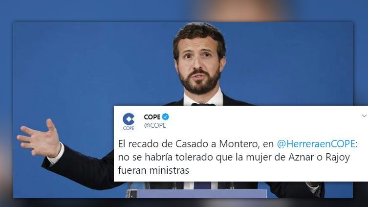 Rufián le da un zasca a Casado por criticar el ministerio a Montero siendo pareja de Iglesias