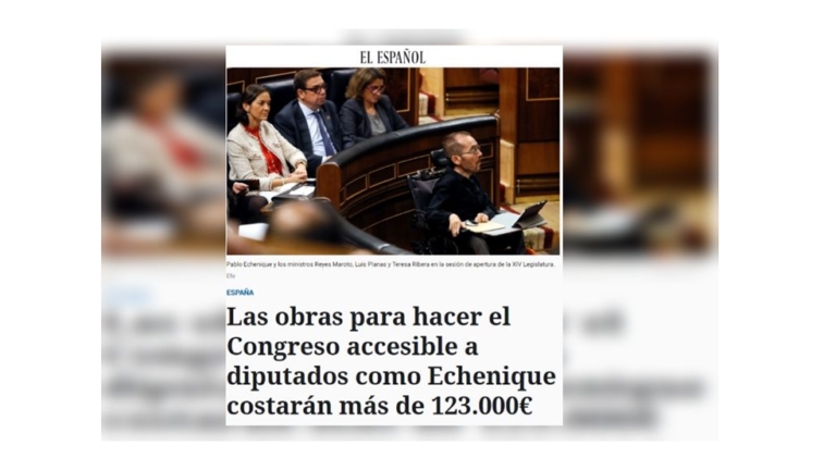 ‘El Español’ de Pedro J. Ramírez es denigrado en la red por la discafóbia hacia Echenique