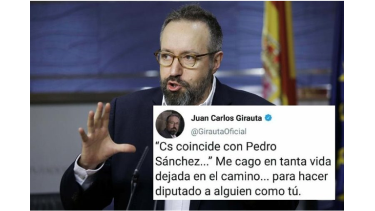 Girauta a un excolega de Cs: “Me cago en tanta vida dejada en el camino para hacer diputado a alguien como tú”